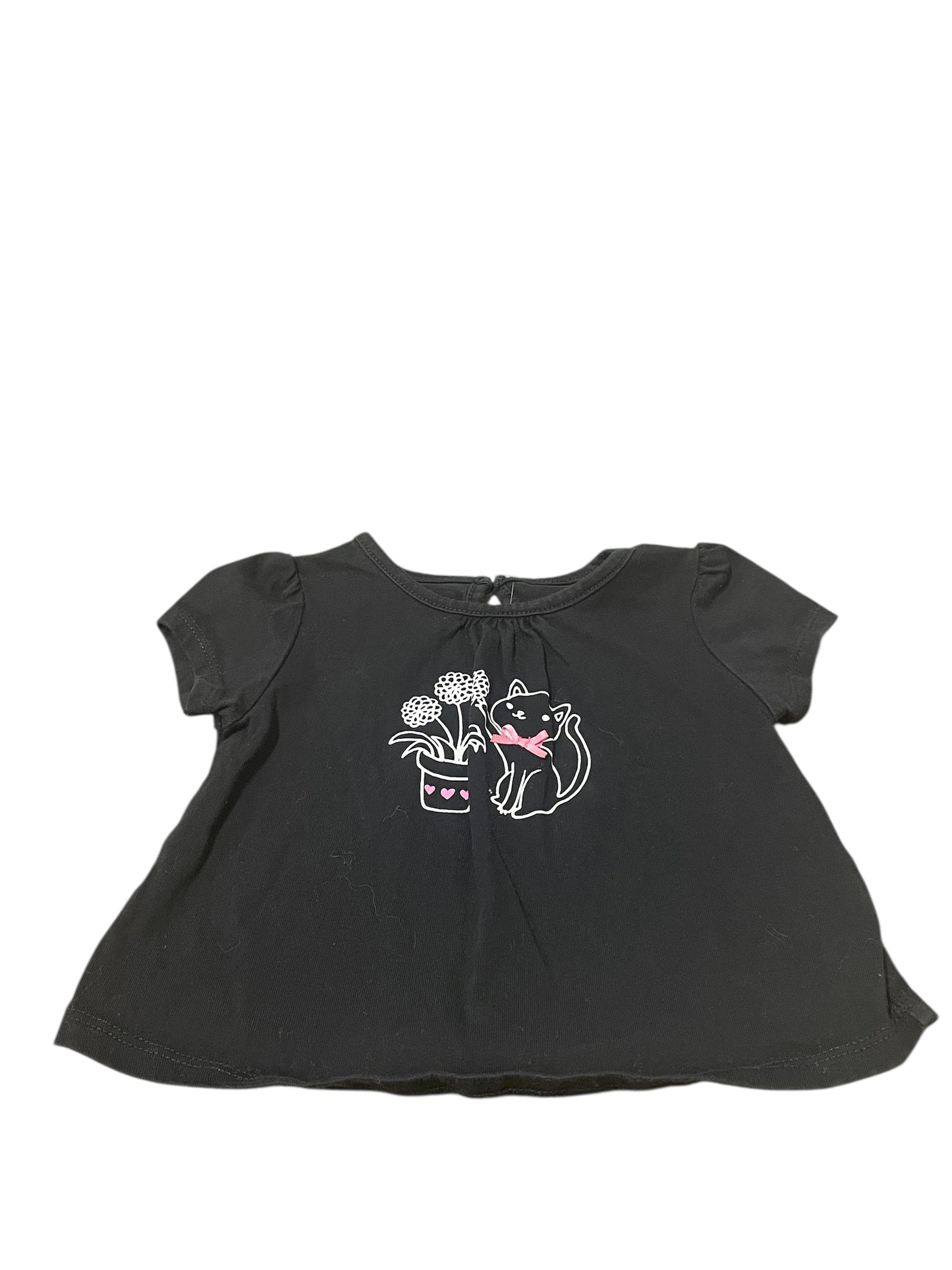 Kitty Tee size 6/12 Months