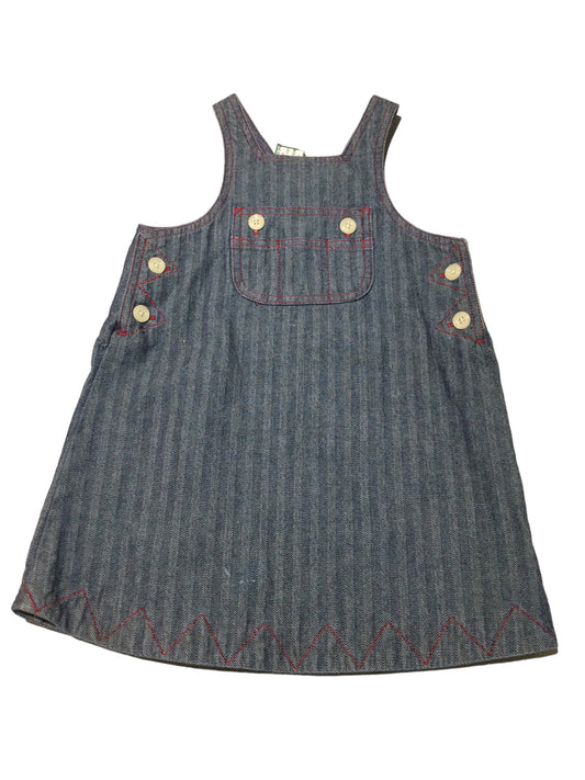 Jean Overall Dress, size 3T