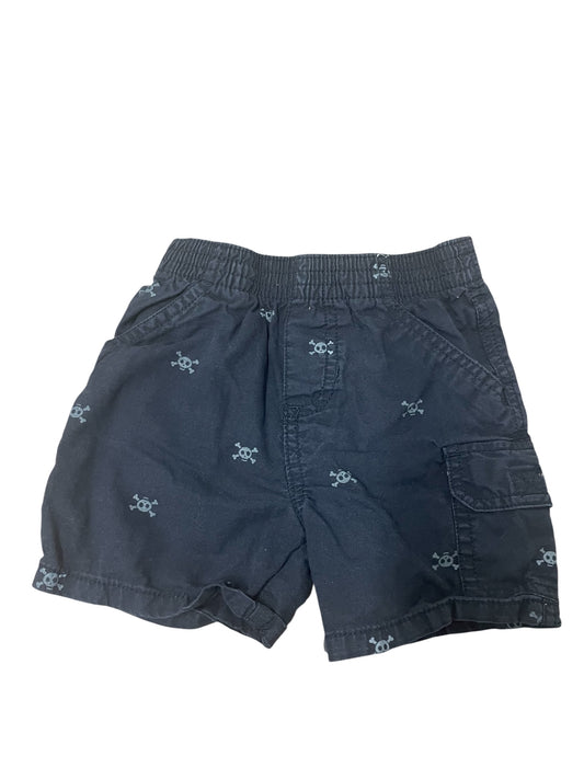 Black Pirate Theme Shorts 12 Months
