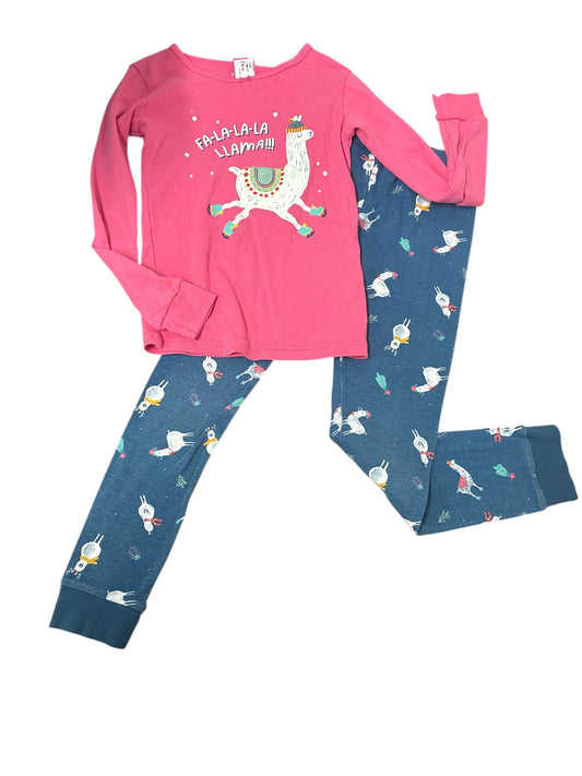 Festive llama pjs size 8