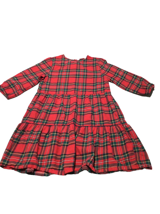 Red Plaid Dress size 14