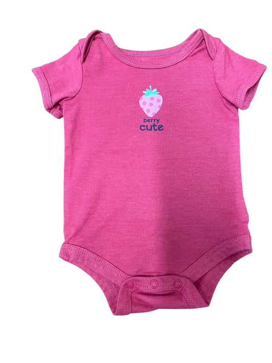 Pink Berry Cute Onesie 3/6 Months