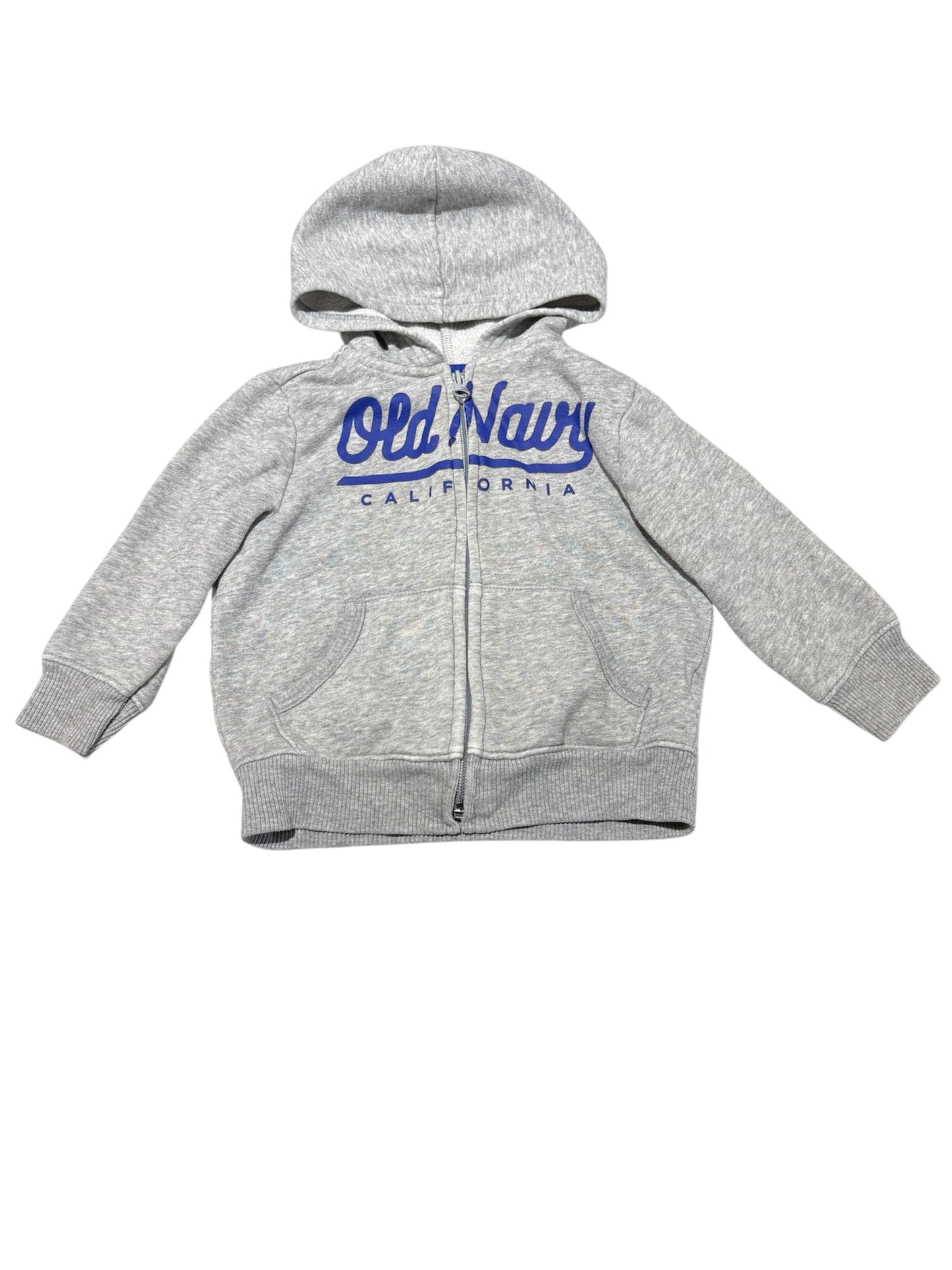 Grey & blue zip up 18-24m