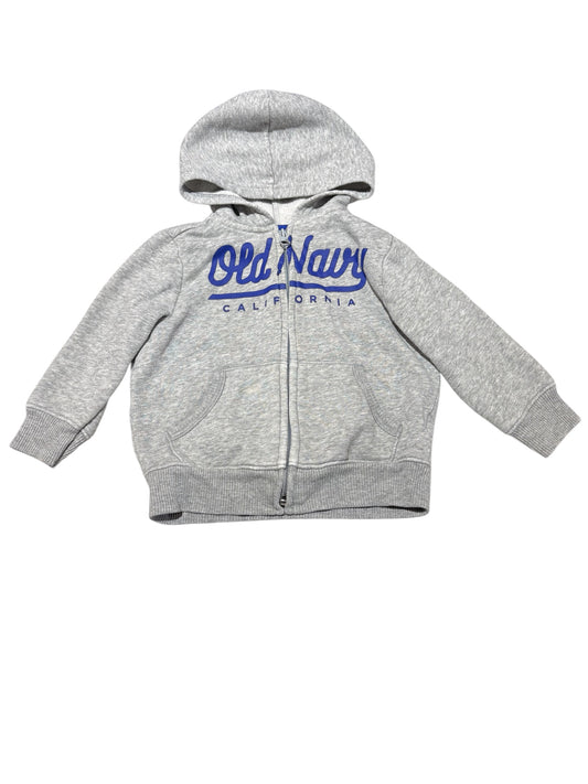 Grey & blue zip up 18-24m