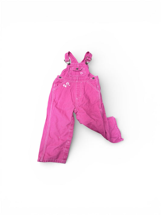 Pretty Pink Overalls 24m