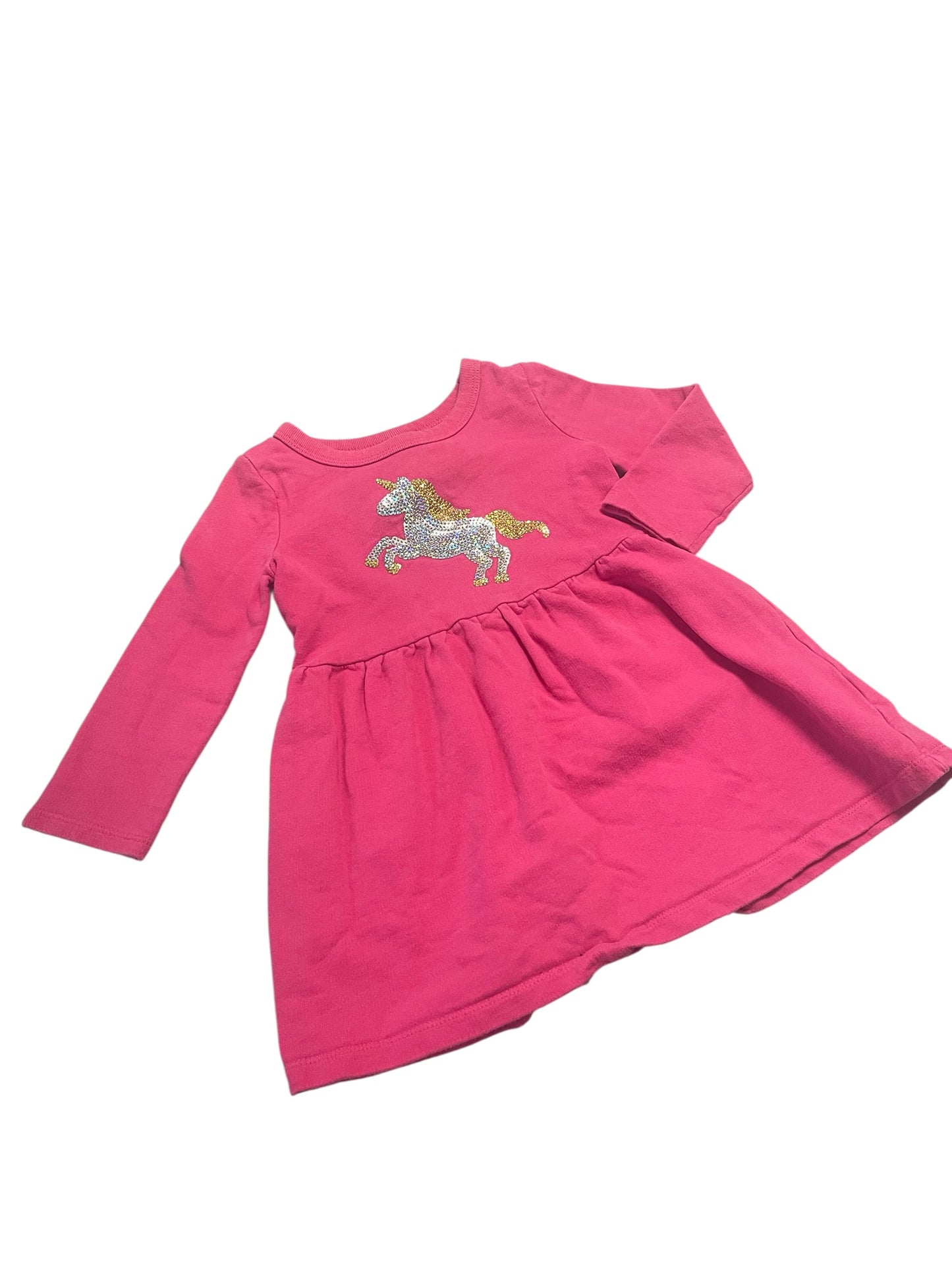 Pink Unicorn Tunic Top Dress Size 2