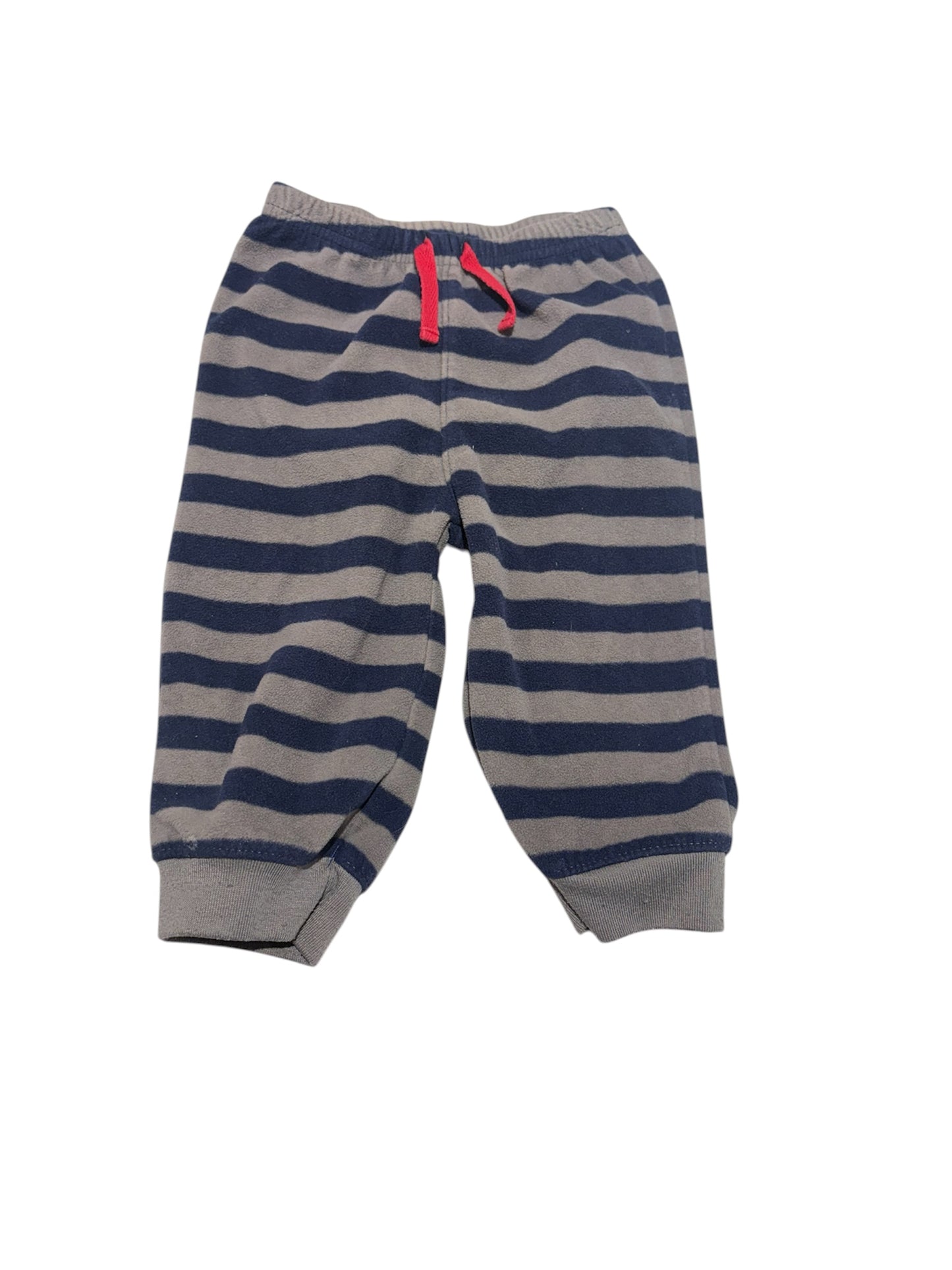 Fleece striped pants 12m