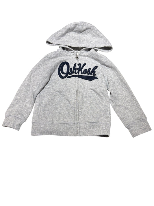 Grey & navy zip up 2T