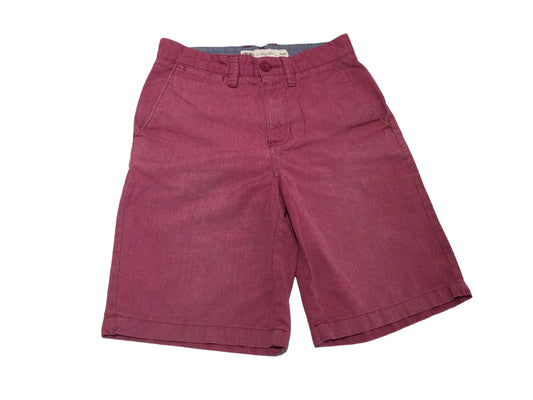 Burgundy Canvas Shorts, size 12