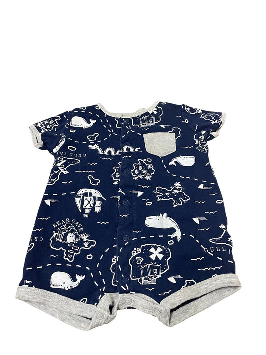 One Piece Navy Blue Size 9 Months