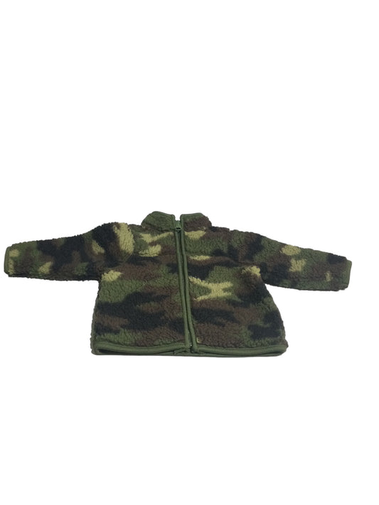 Fleece Camo zip up Sweater