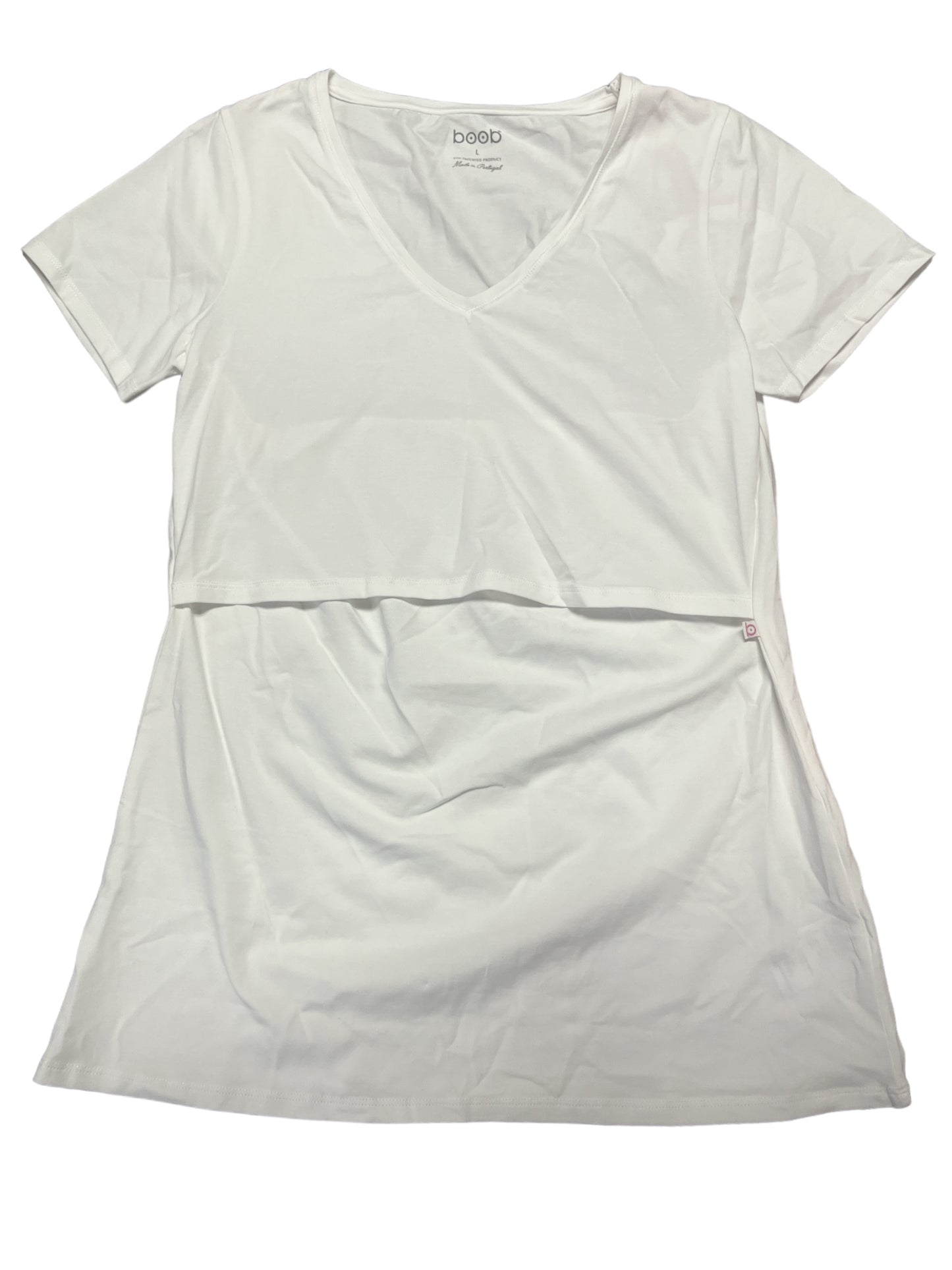 White nursing tee large