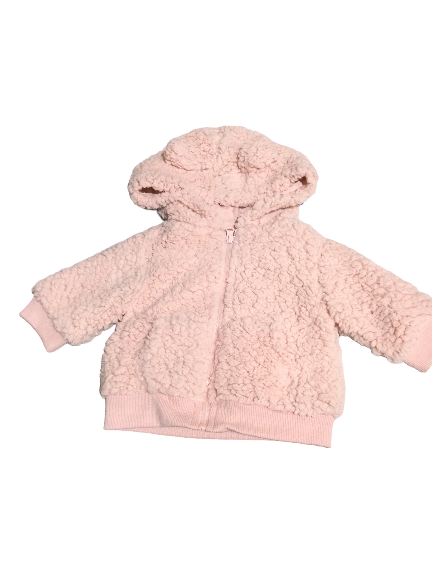 Pink Fluffy Hoodie size 0-3m