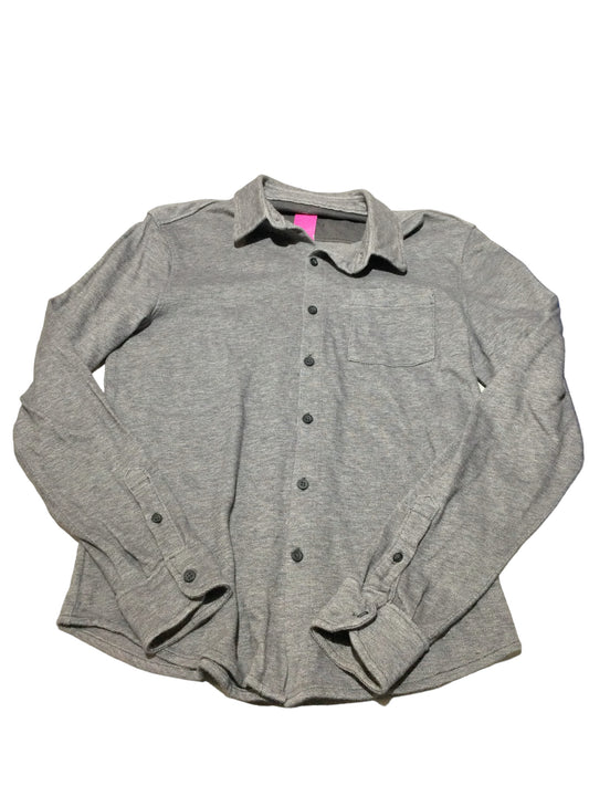 Grey Tweed Dress Shirt, size 14-16