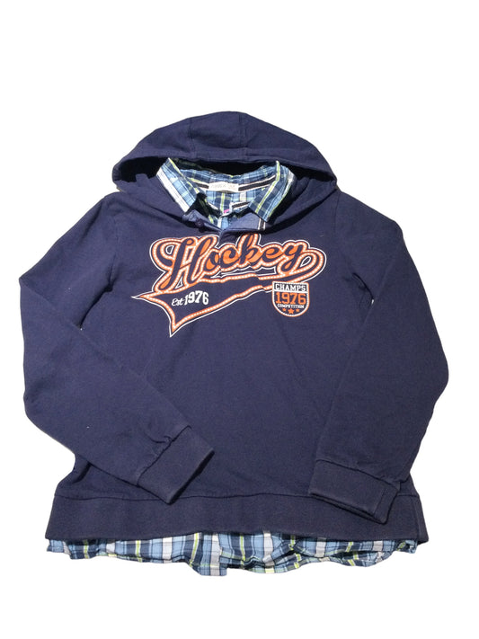 Hockey Mock Collar Sweater, size 10-12