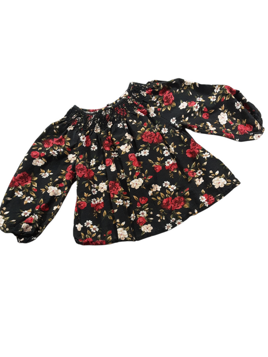 Floral smocked size 5