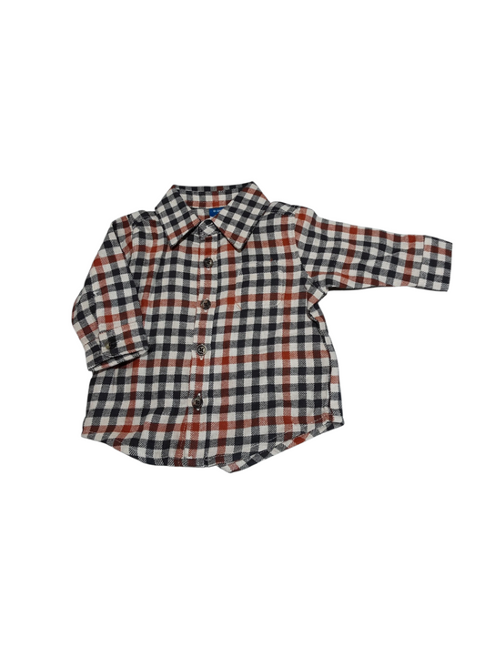 Flannel top size 0-3m