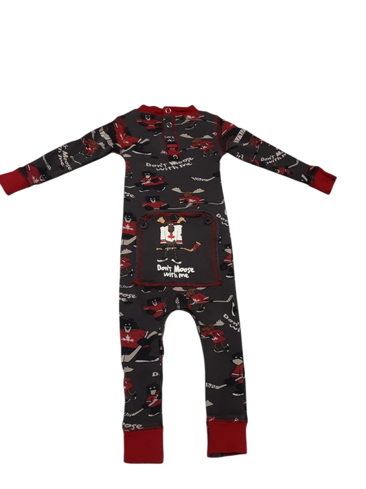 Don't Moose with me 1 pc pj 6m