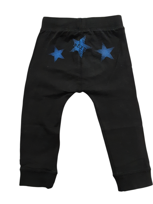 Black with blue stars size 2