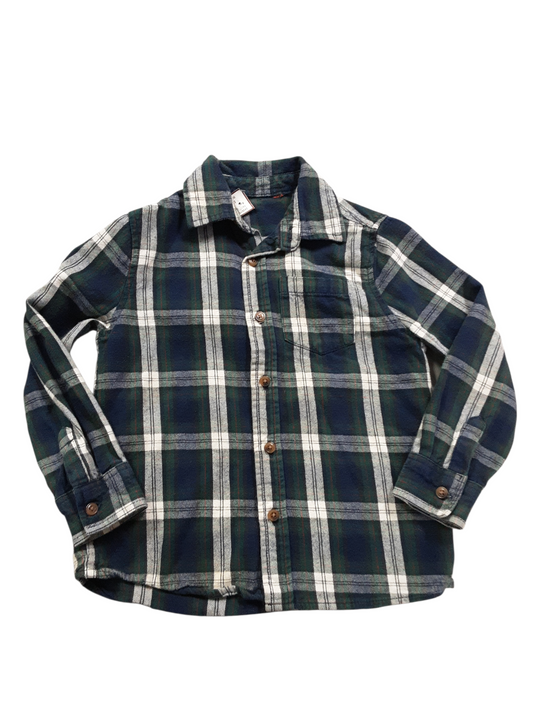 Blue and green plaid size 6