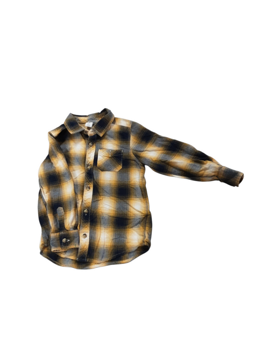 Yellow and black plaid size 5T