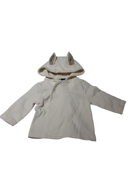 Hooded sweater with ears 3-6m