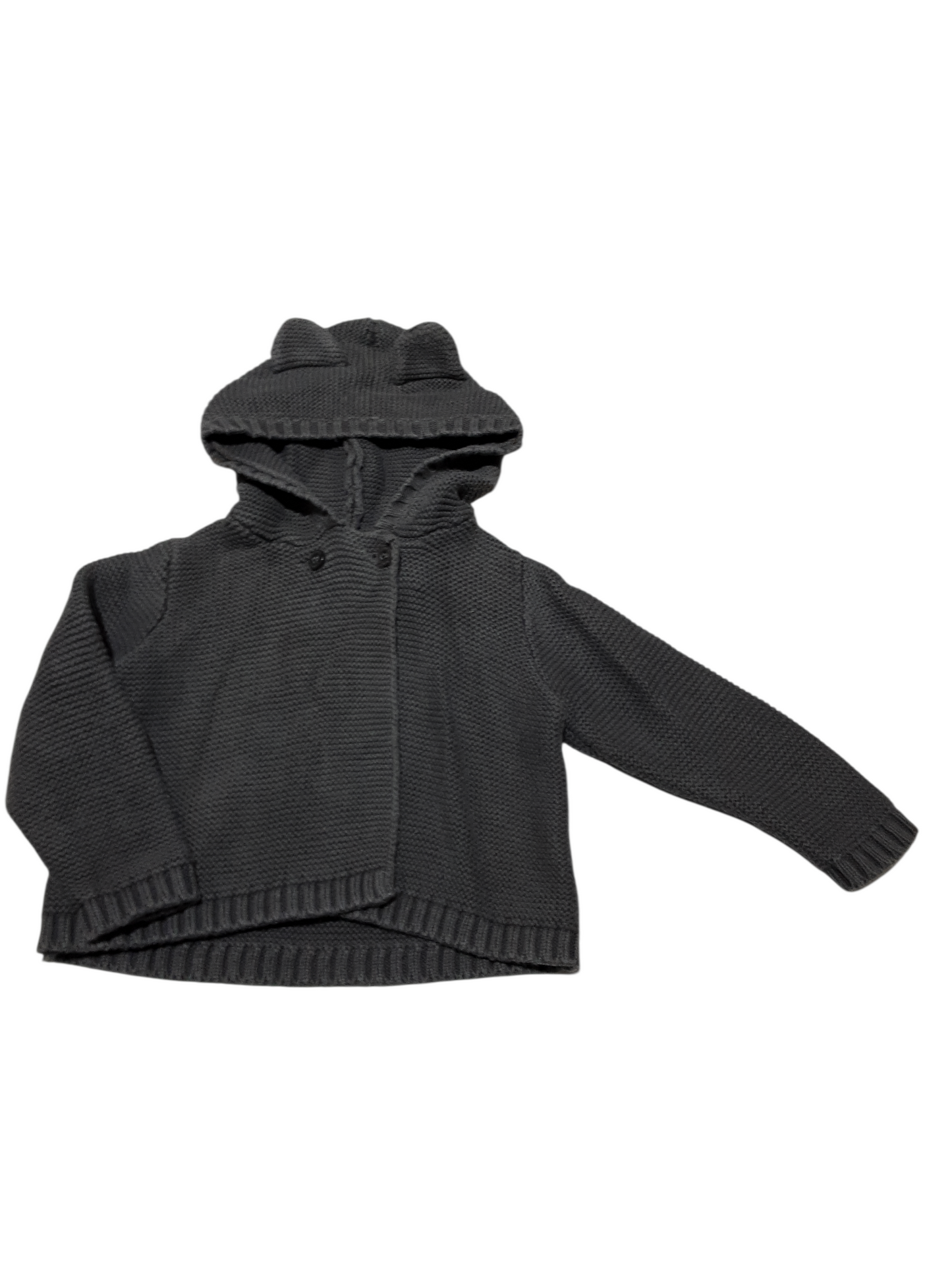 Hooded knit sweater with ears 12-18m