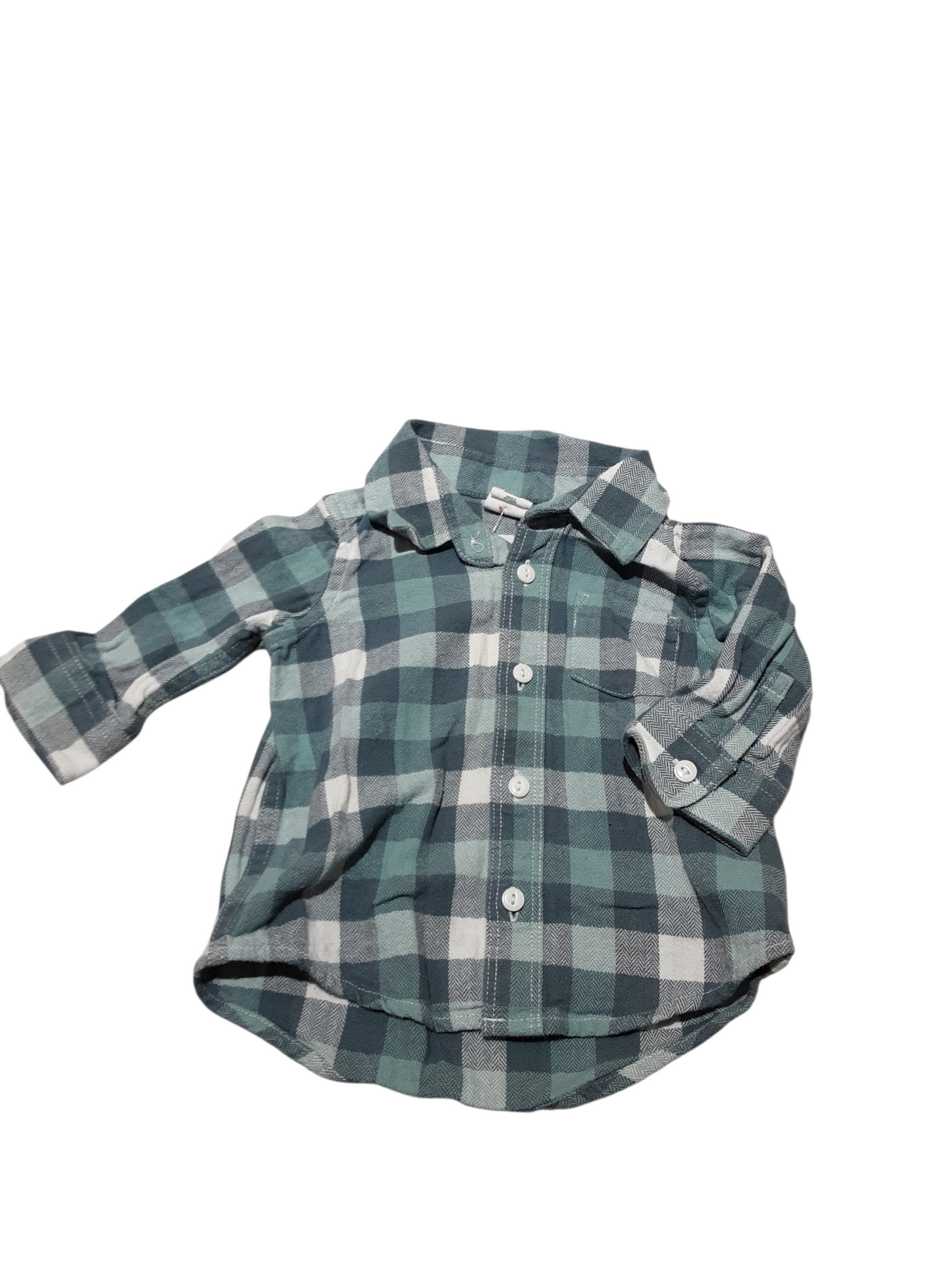 Flannel collar shirt 3-6m
