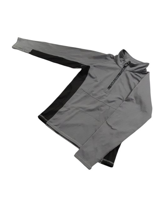 Gray half zip size 10-12
