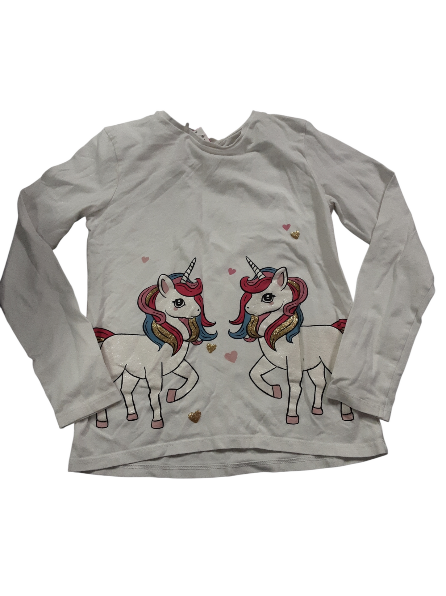 Unicorn with hearts size 8-10