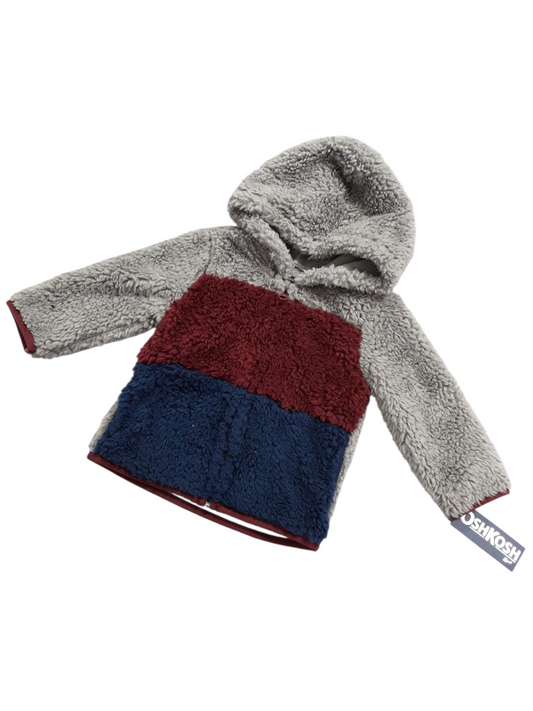 Gray/red/blue fuzzy size 12m