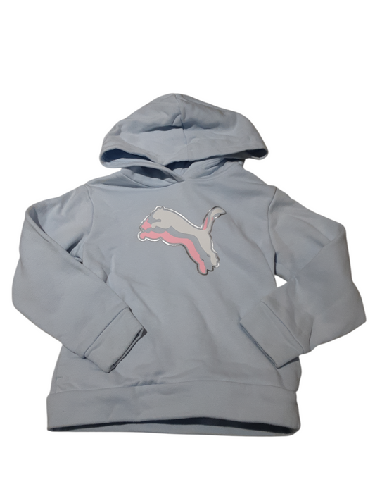 Baby blue logo hoodie 4T