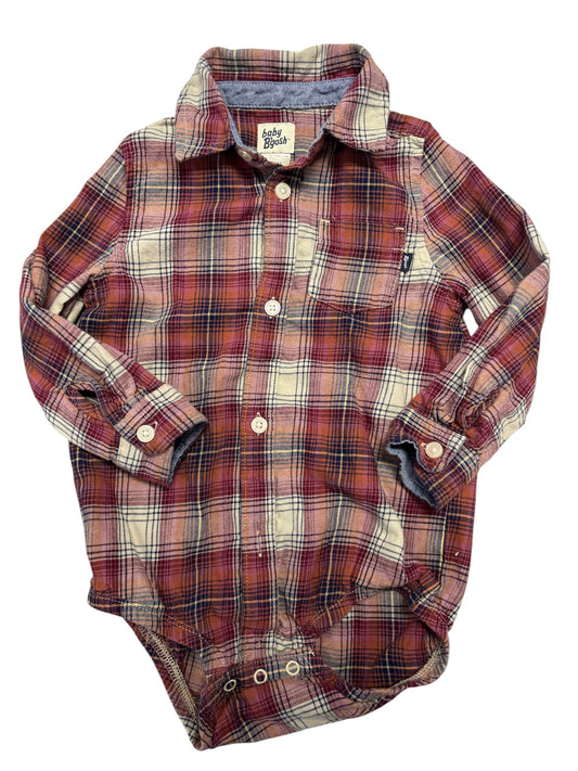 Plaid onesie. Size 24