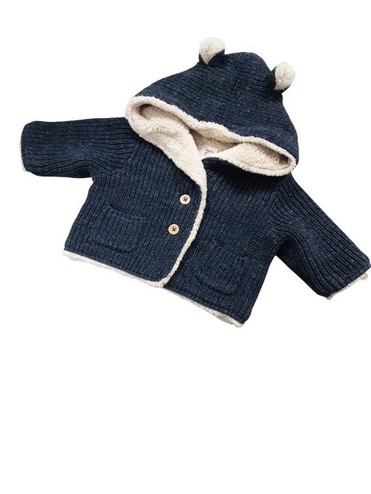 Navy fleece lined size 0-3m