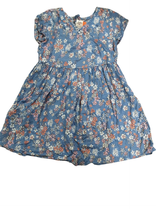 Blue with flowers sz 4/5