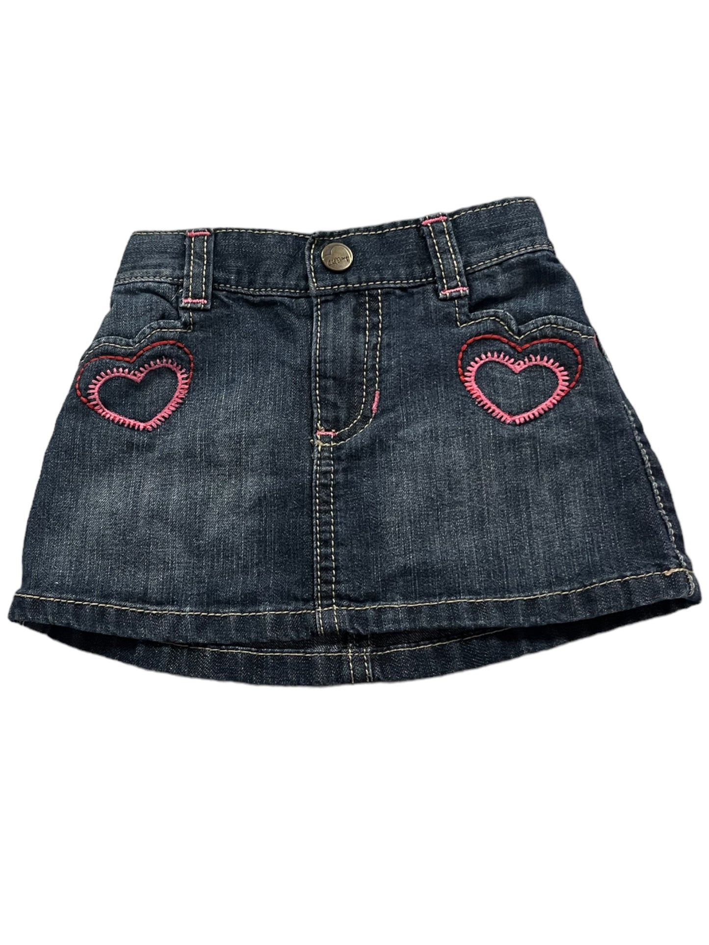 Heart Jean Skirt 12-18m