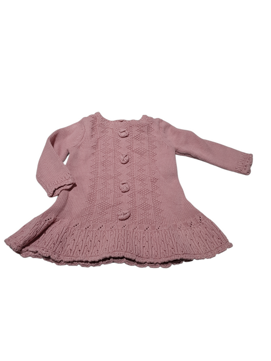 Pink knit sweater 9-12m