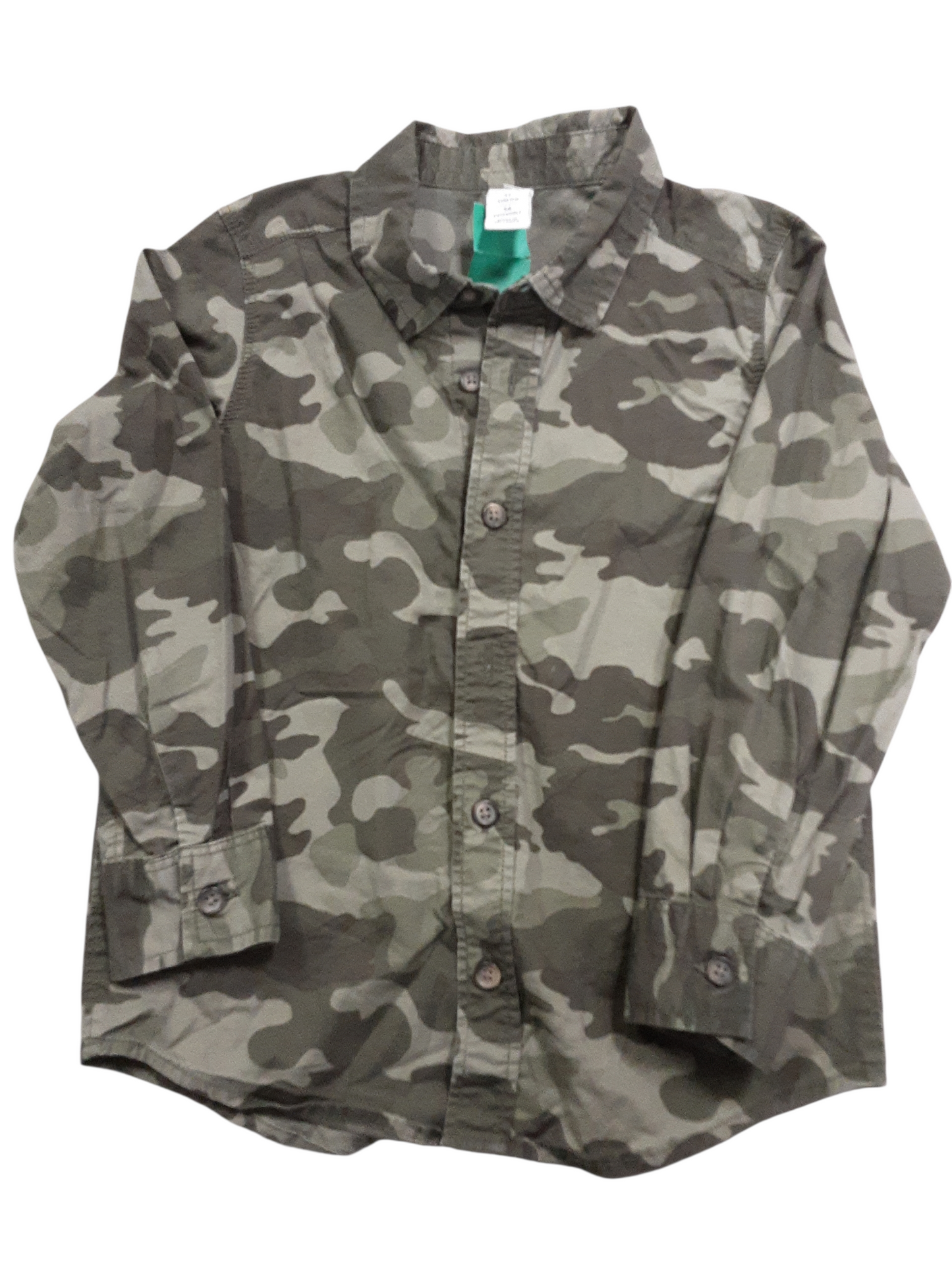 Camo button up size 5T