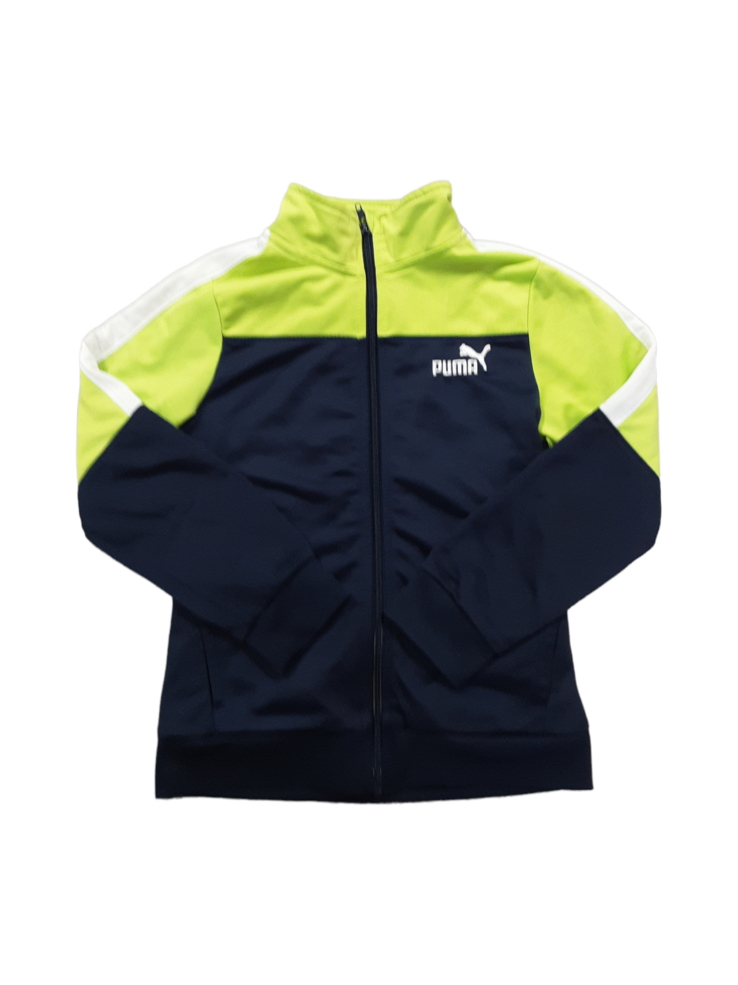 Lime and navy zip up- size 7