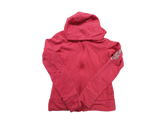 Pink long neck hoodie - size 14