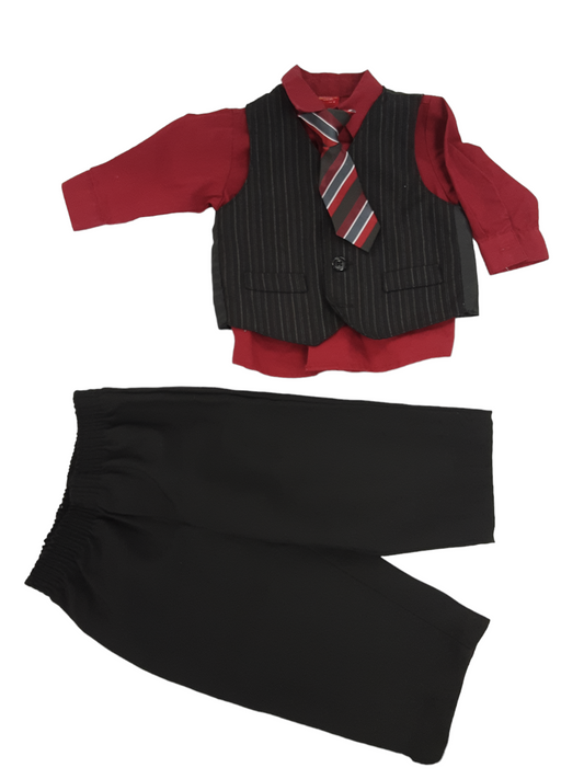 4 piece little mans suit size 6 to 12 months