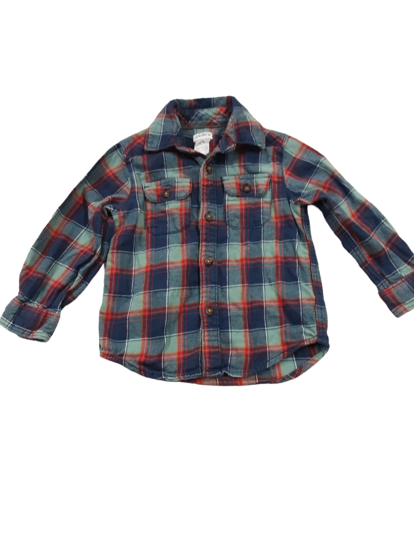 Boys flannel plaid shirt size 24months