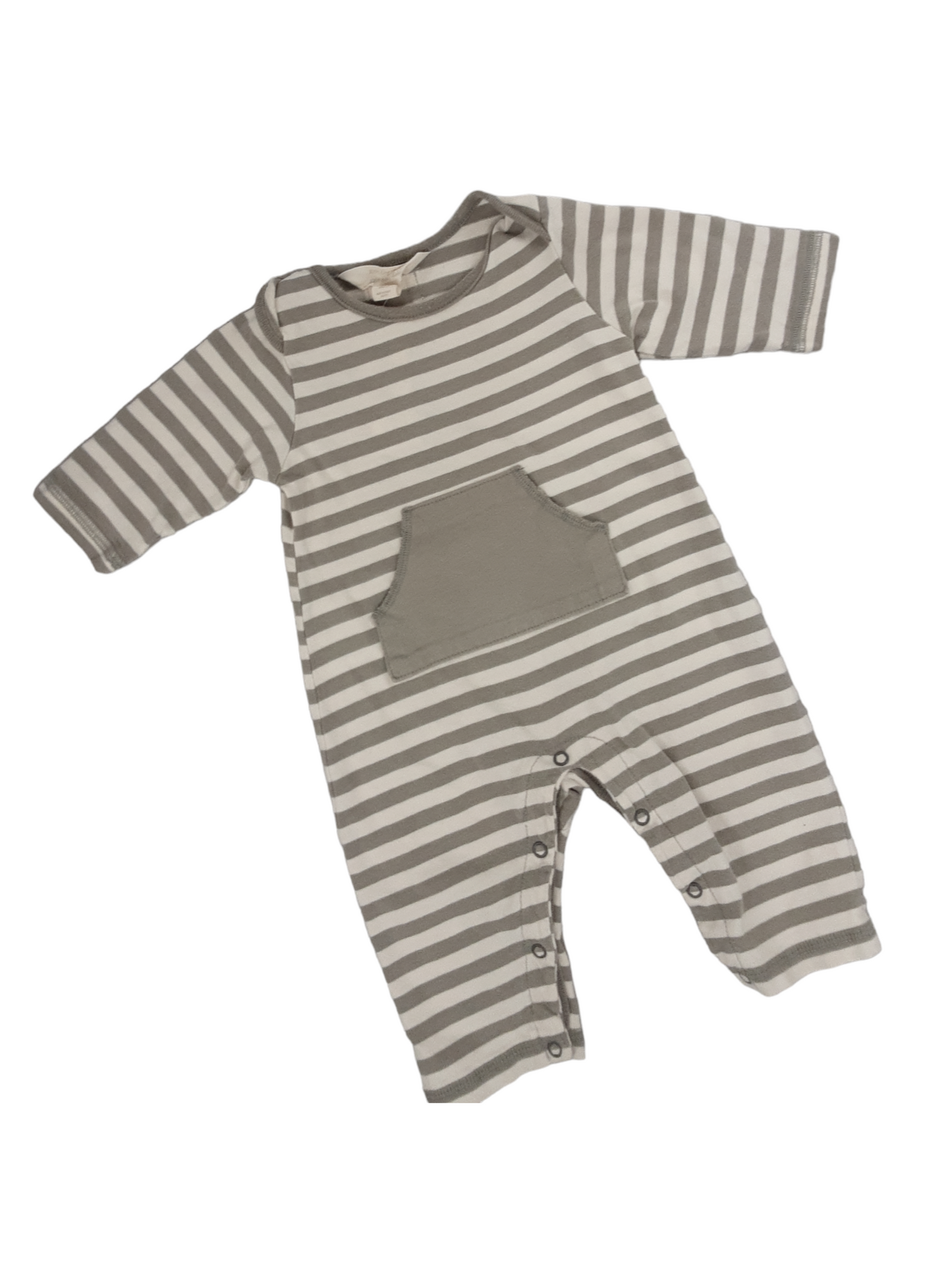 0 to 3 months striped jumpsuit