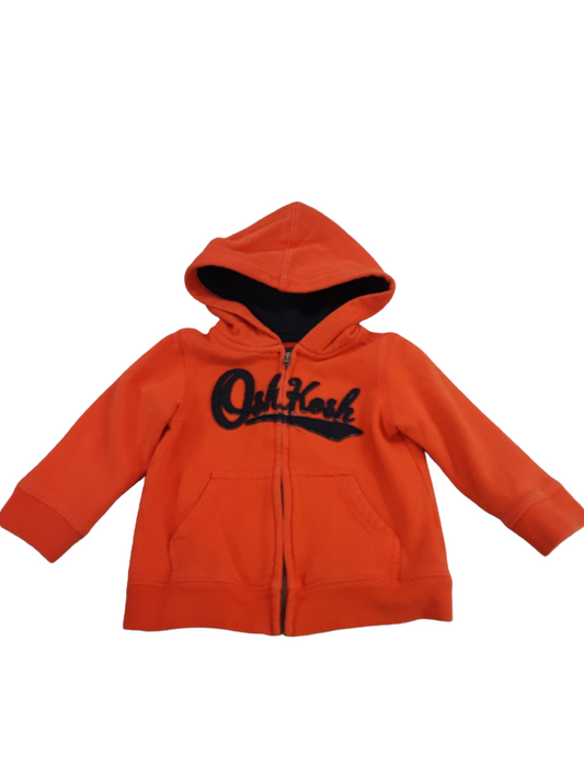Orange fleece jacket size 18months