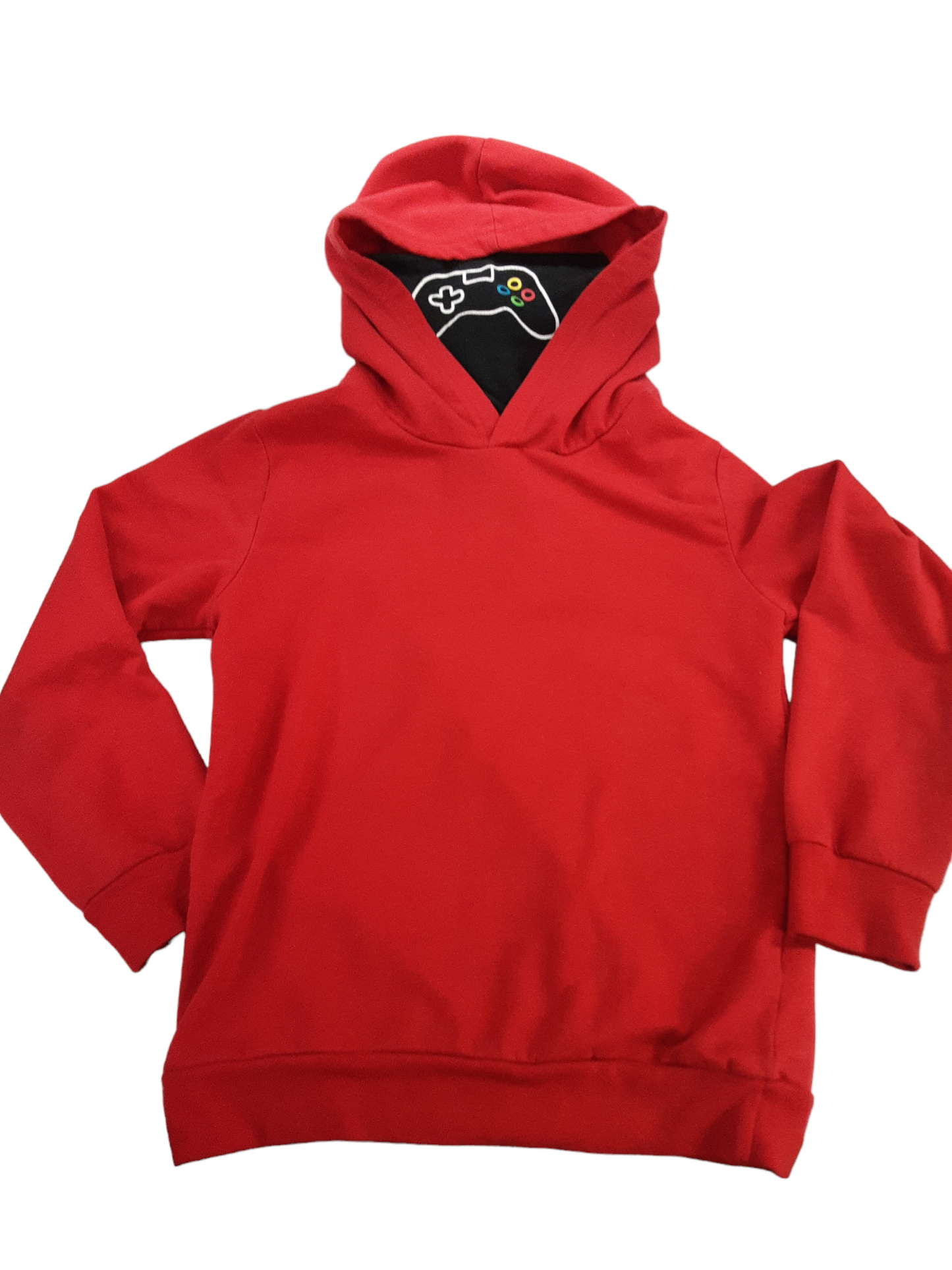 Gamer hoodie with built in neck warmer size 7-8