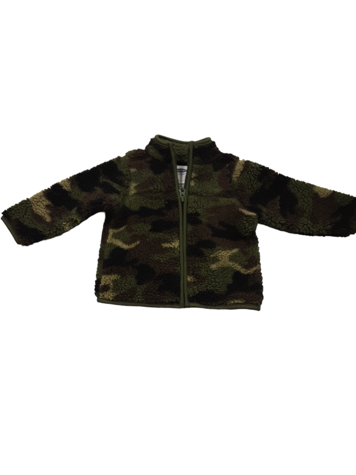 Camouflage sherpa jacket size 6-12months
