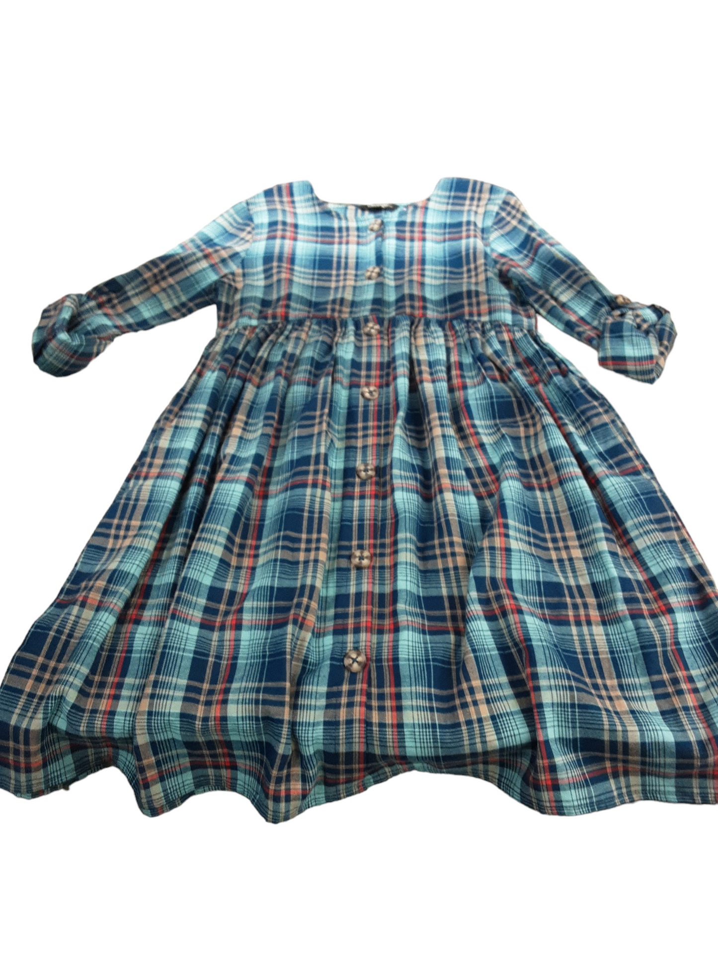 Plaid cotton dress size 12