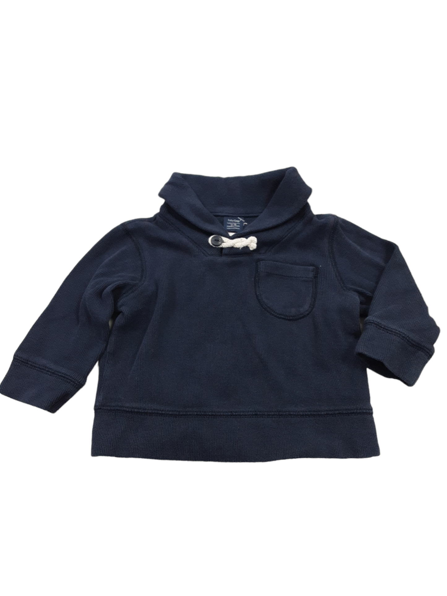 Navy fisherman top size 12-18months