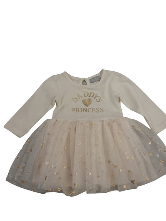 Daddy's Princess dress with tulle skirt size 9-12months