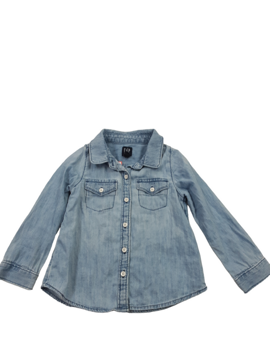 Girls chambray top size 3